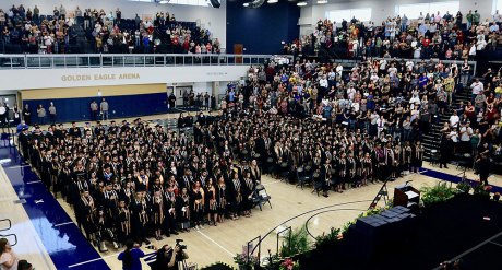 A packed house greeted West Hills College grads Friday night.